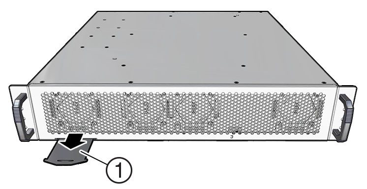 Illustrazione che mostra la scheda di estrazione in cui si trova il numero di serie.