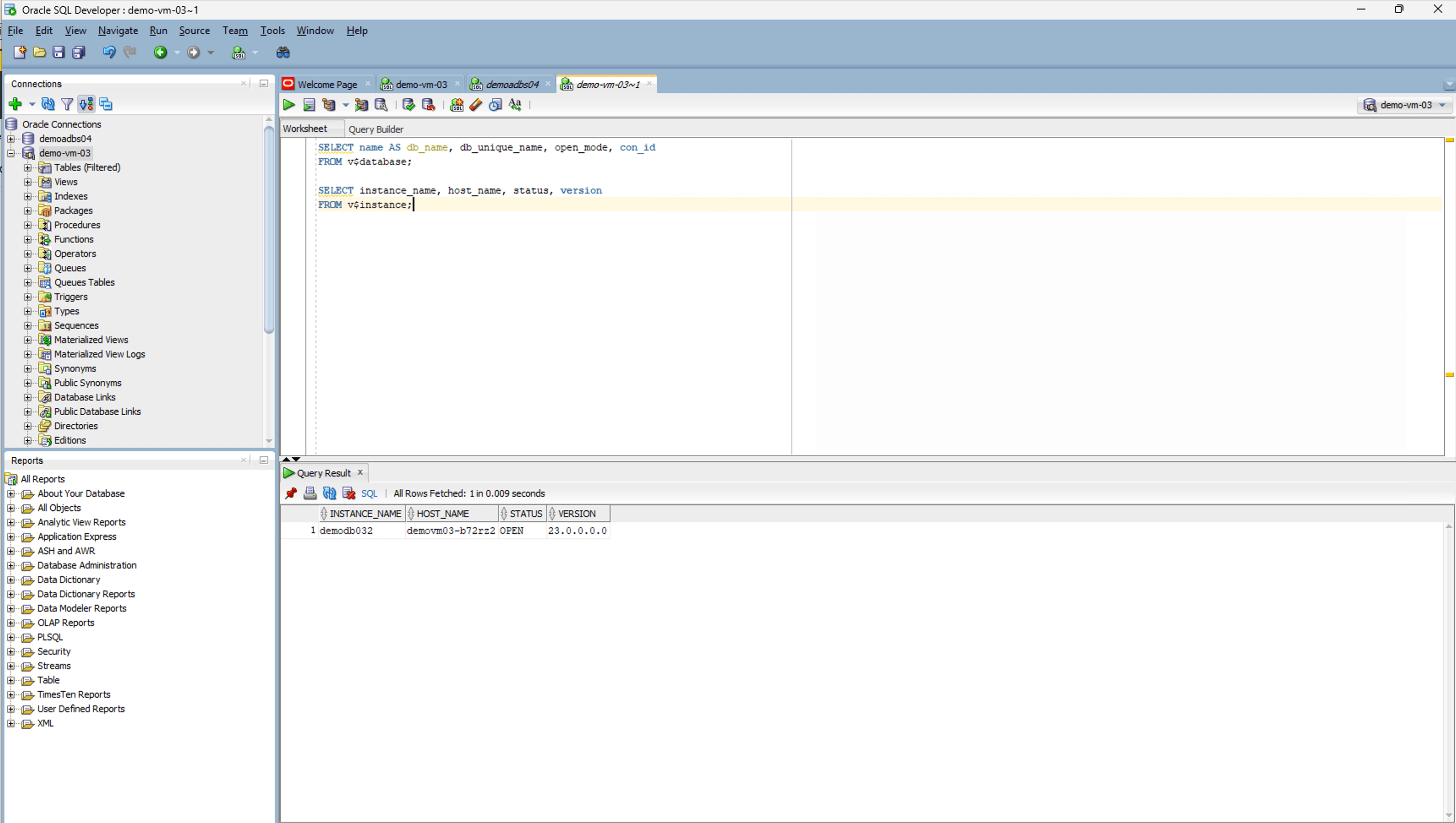 Questo screenshot mostra come configurare SQL Developer.