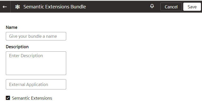 Pagina Bundle estensioni semantiche se è stata eseguita la migrazione alle procedure guidate estensioni modello semantico più recenti