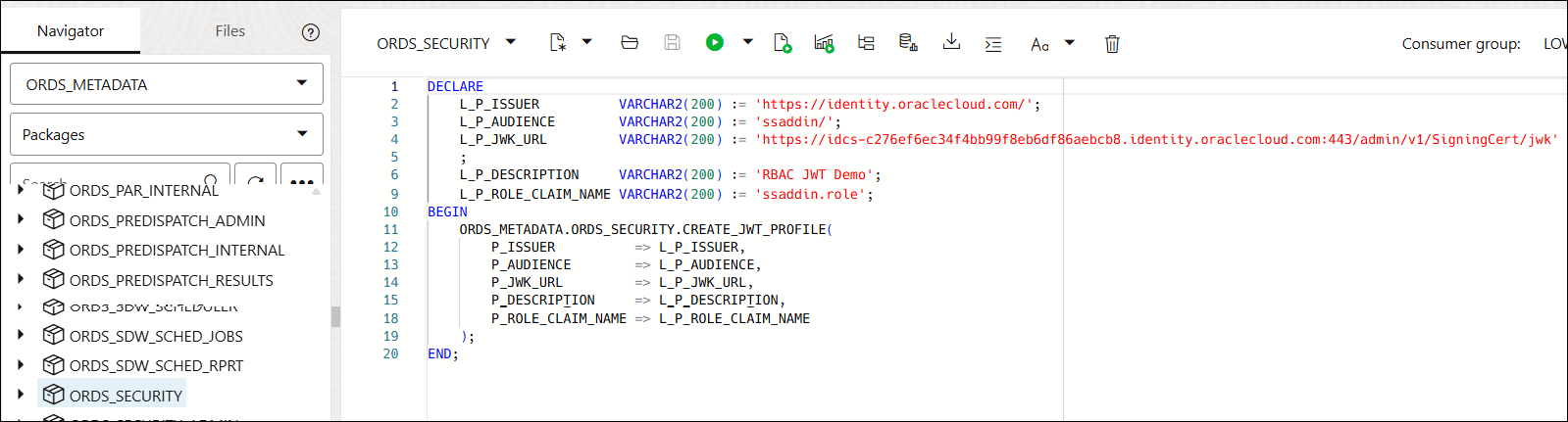 Segue la descrizione dell'immagine rbac-run-code-command.png