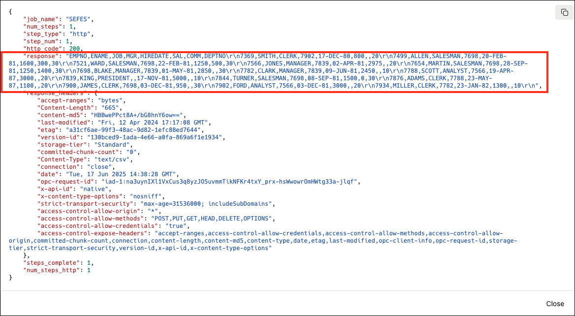 Segue la descrizione dell'immagine rest-call-output.png Segue la descrizione dell'immagine rest-call-output.png