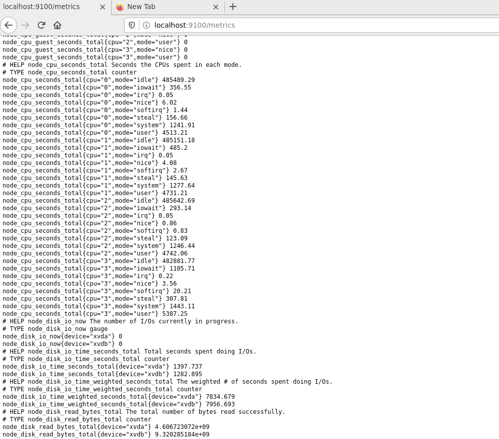 Output Node Exporter