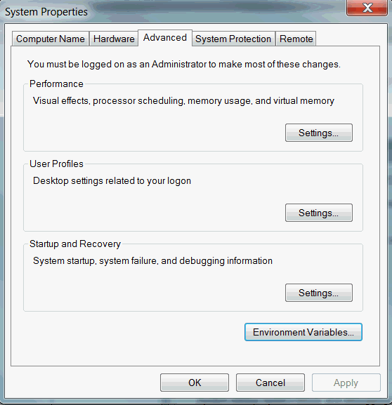 Impostazioni avanzate di Windows