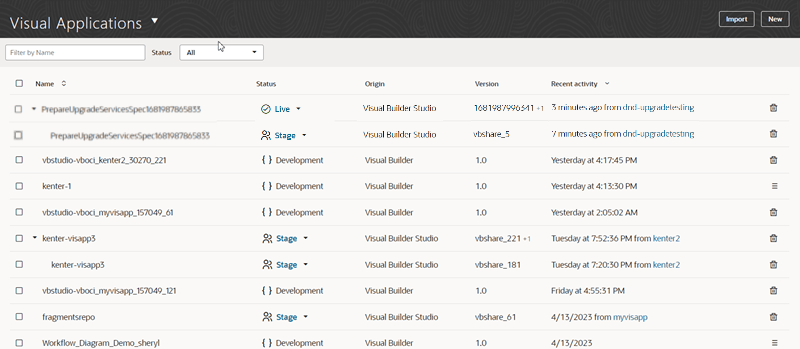 Segue la descrizione dell'immagine admin-homepage-applications.png