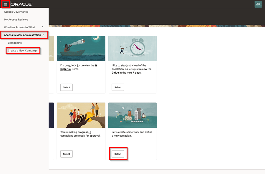 Crea campagna di revisione accesso