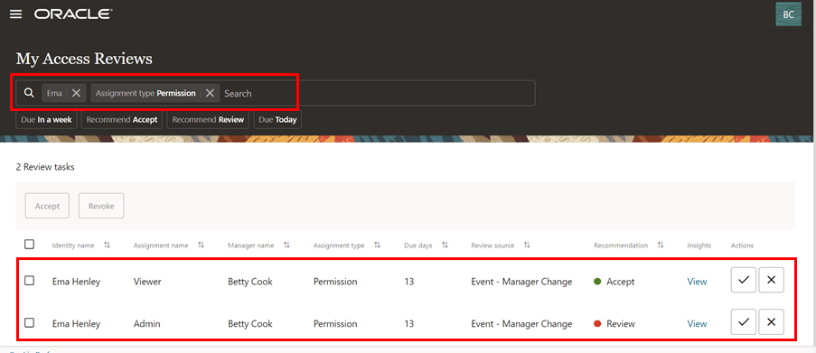 Revisioni degli accessi basate sugli eventi