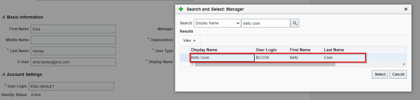 Aggiorna nome manager