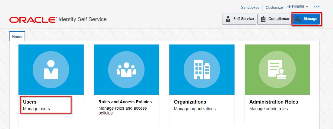Visualizzare una lista di utenti in Oracle Identity Self Service
