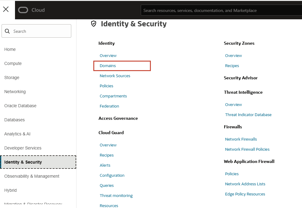 Creare utenti in OCI utilizzando i domini di Identity IAM Creare utenti in OCI utilizzando i domini di Identity IAM
