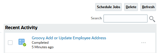 Console job