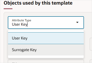 Modificare il tipo di attributo in Chiave sostitutiva