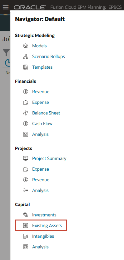 Vai a Asset esistenti