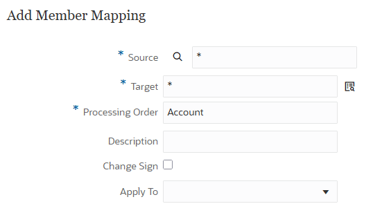 Mapping per account