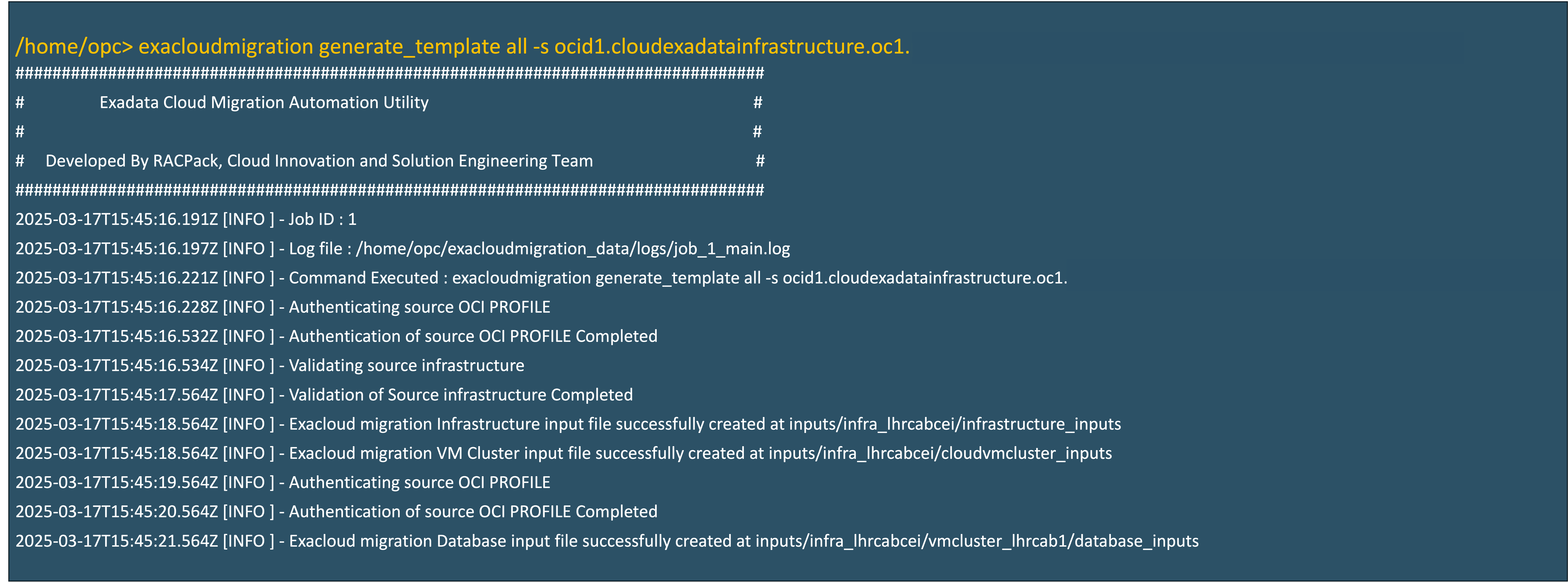 Immagine che mostra la generazione di modelli di input
