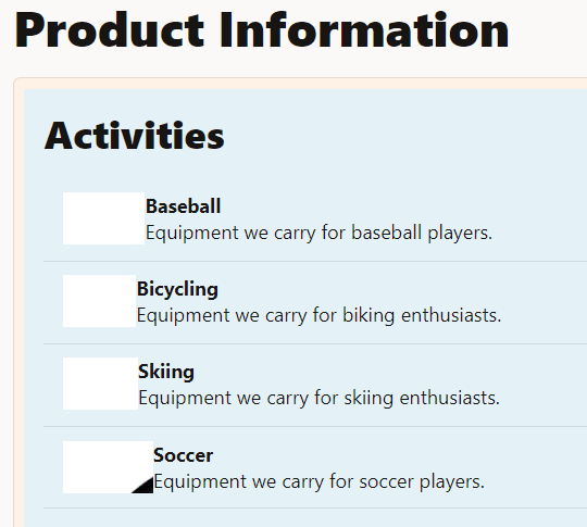 Le immagini di anteprima sono visualizzate solo parzialmente
