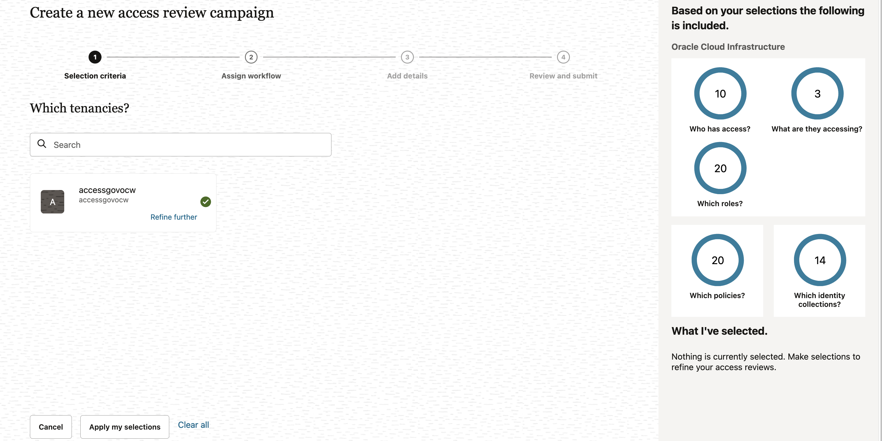 Selezionare il provider cloud