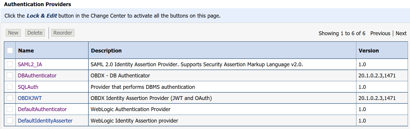 Provider di autenticazione degli ordini