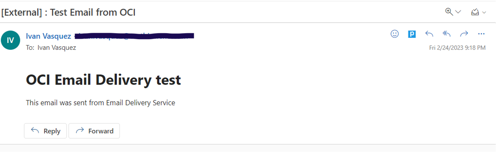 E-mail inviata