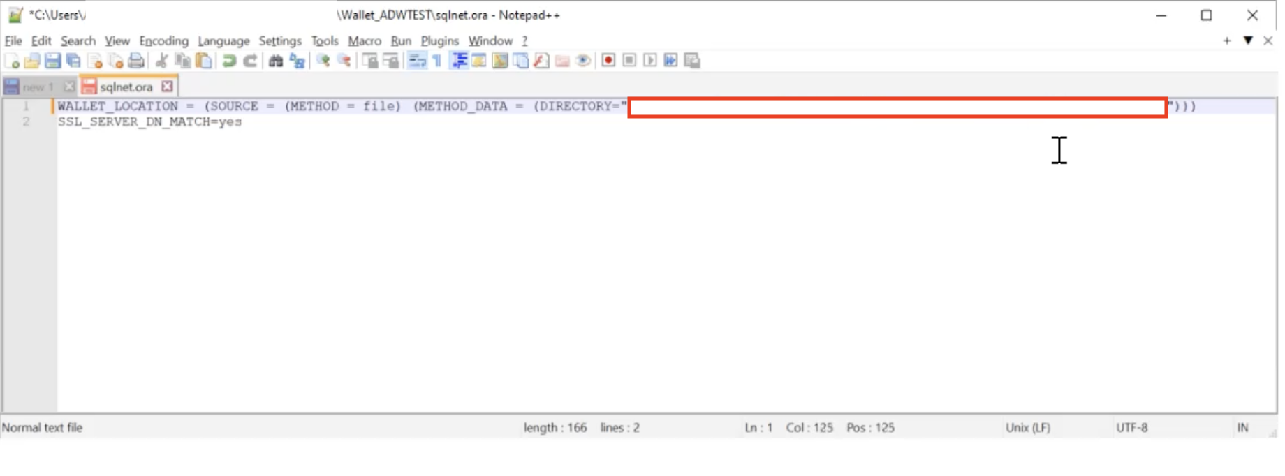 Scaricamento di un wallet