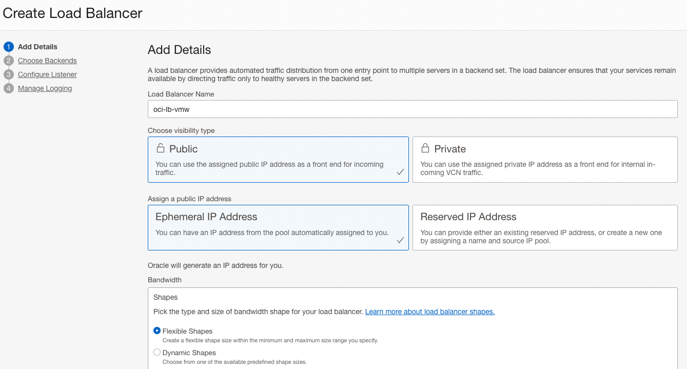 Carico OCI Balancer-2