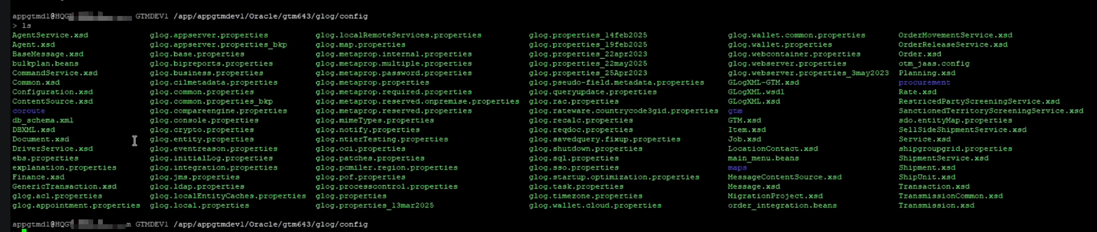 Apertura del file delle proprietà.