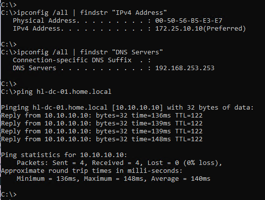 Risoluzione dei nomi stabilita dalla VM SDDC della soluzione Oracle Cloud VMWare al dominio on=premise Aggiungi host a schema DR