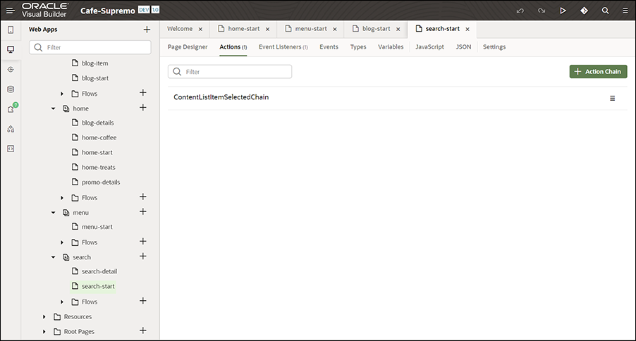 Segue una descrizione dell'immagine search-start_actions.png