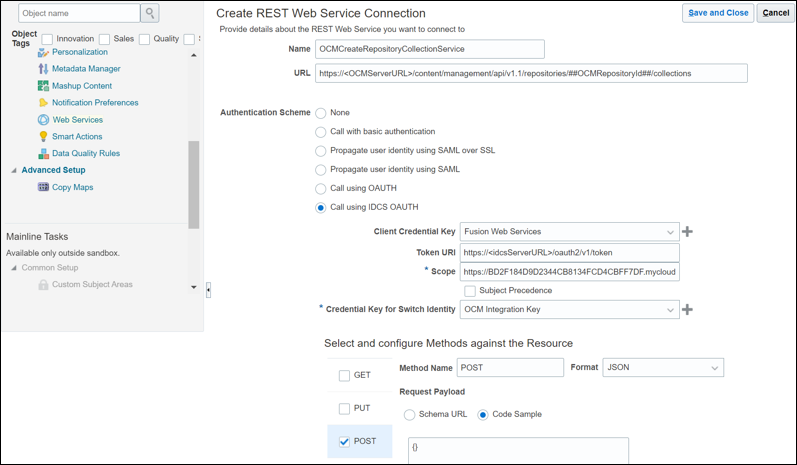 Segue la descrizione di idcsoauth.png Segue la descrizione di idcsoauth.png