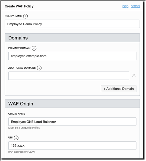 Segue una descrizione di waf-policy-create.png