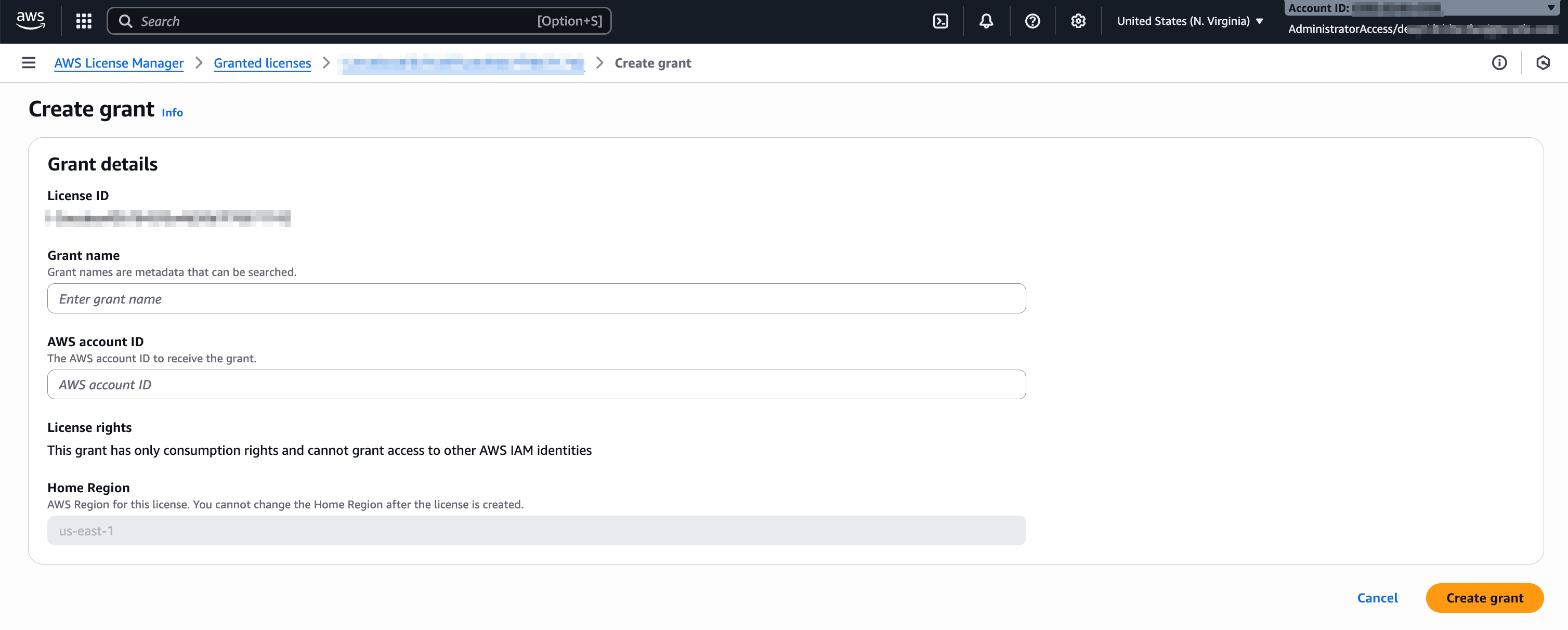 クリックして展開 AWS Consoleで権限付与ページを作成します。