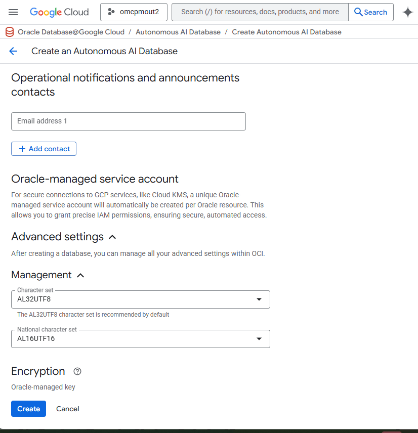 Autonomous AI Database