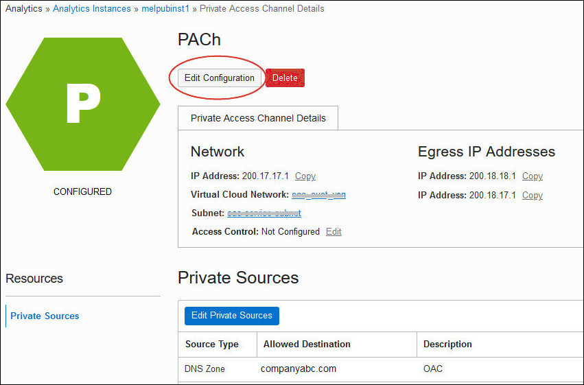 プライベート・ソースの編集 プライベート・ソースの編集