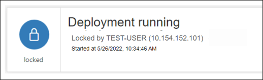この図は、デプロイメントのステータスを示しています。