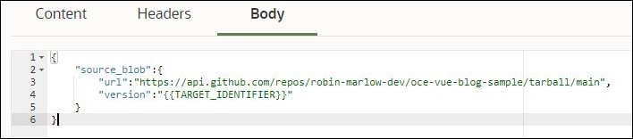 この図は、エクスペリエンス・オブジェクトの送信本文を示しています。