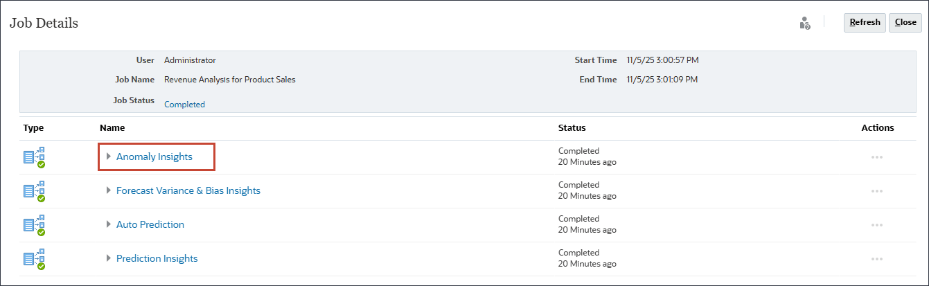ジョブのコンポーネント