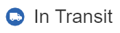 青色の円アイコンと「In Transit」のステータス