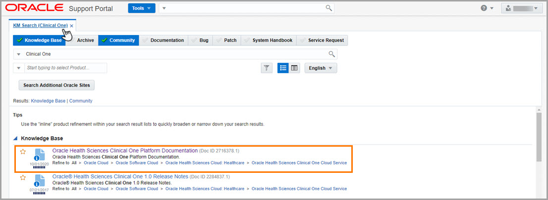 MOSはMy Oracle Supportを表します。 MOSはMy Oracle Supportを表します。