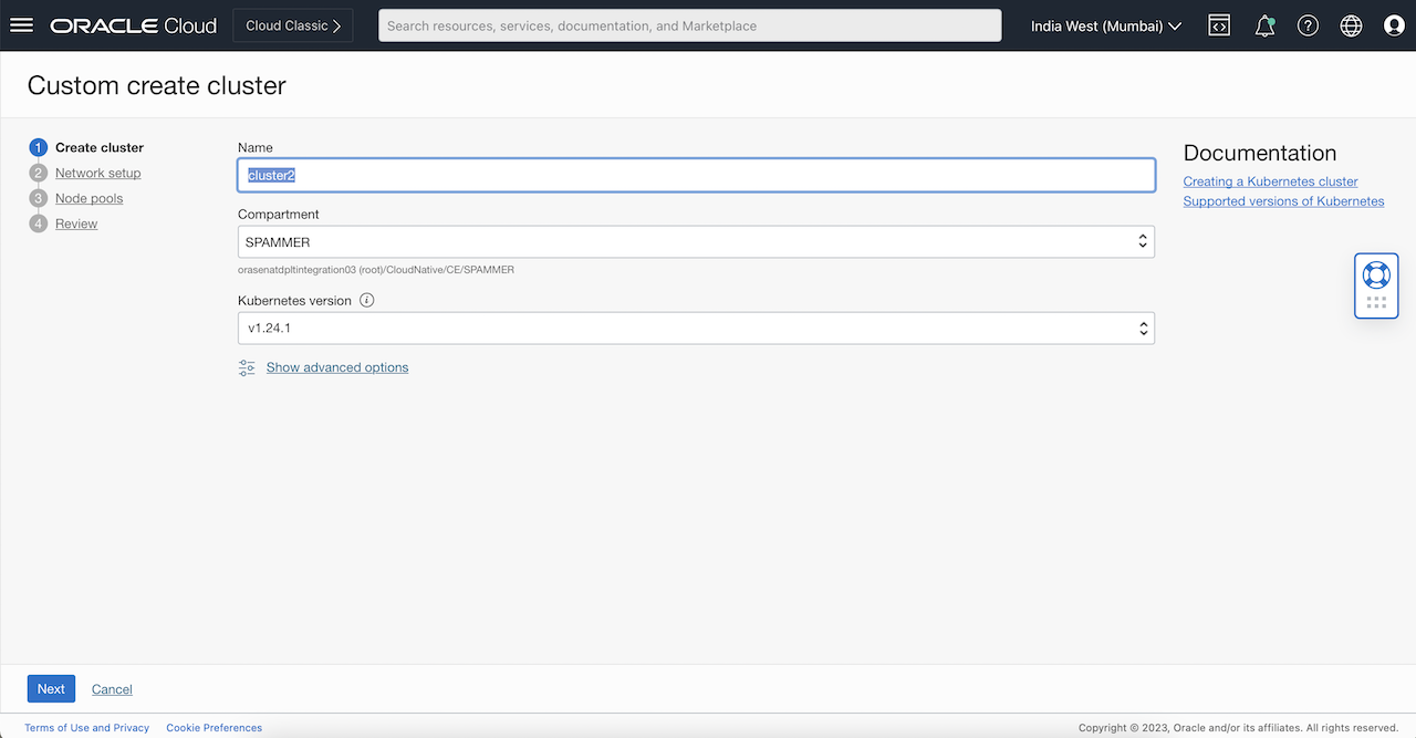 クラスタの作成