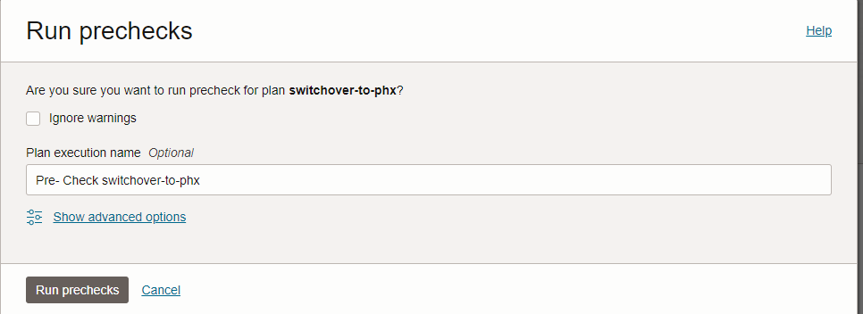 スイッチオーバー事前チェック スイッチオーバー事前チェック