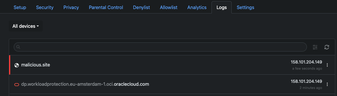 NextDNS_Console_Logs