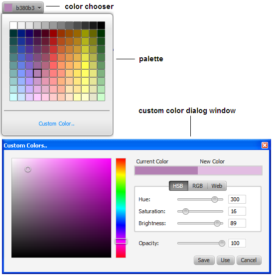 how to change selected text color javafx