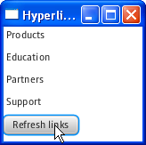 The hyperlinks are refreshed.