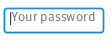 A password box with the prompt message