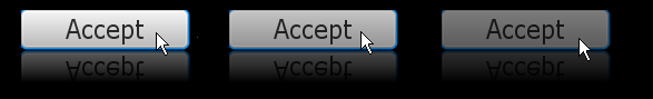 Screenshot of the animated button