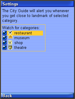 Location Settings Dialog