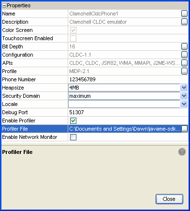Enabling the profiler