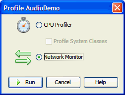 Launch and run the network monitor