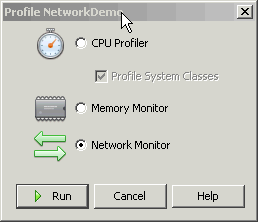 Launch and run the network monitor