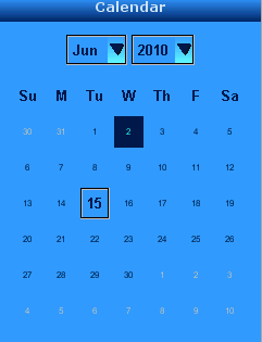 calendar component
