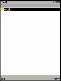 ʾ root1 Ŀ¼ FileBrowser Midlet